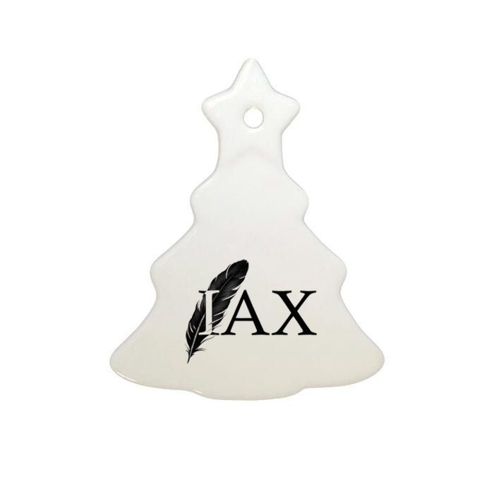 Standard Blk Ceramic Tree Ornament