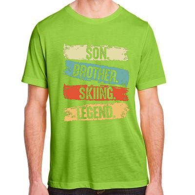 Son Brother Skiing Legend Winter Adult ChromaSoft Performance T-Shirt