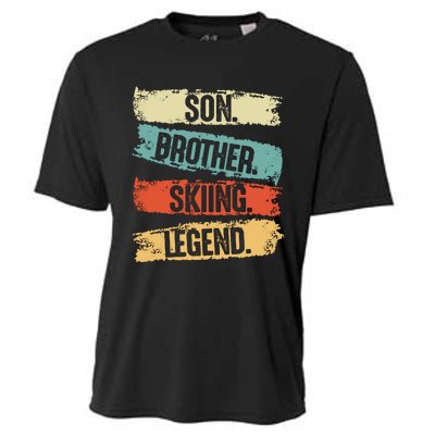 Son Brother Skiing Legend Winter Cooling Performance Crew T-Shirt