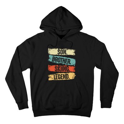 Son Brother Skiing Legend Winter Hoodie