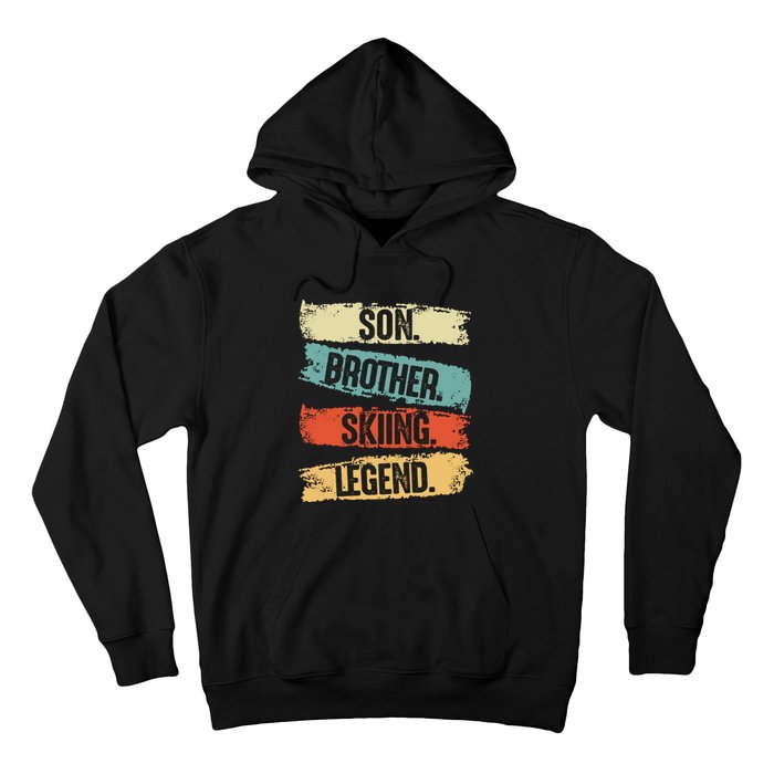 Son Brother Skiing Legend Winter Hoodie