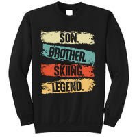 Son Brother Skiing Legend Winter Sweatshirt