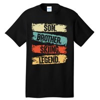 Son Brother Skiing Legend Winter Tall T-Shirt