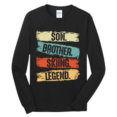 Son Brother Skiing Legend Winter Tall Long Sleeve T-Shirt