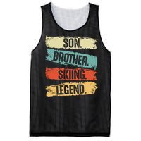 Son Brother Skiing Legend Winter Mesh Reversible Basketball Jersey Tank