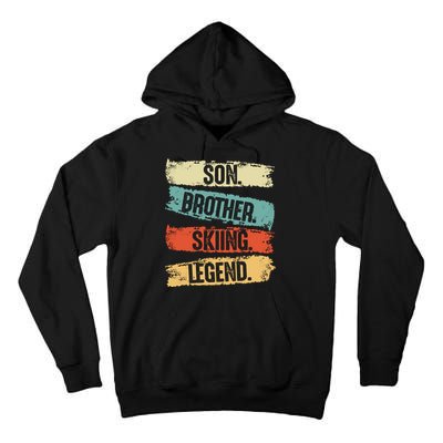 Son Brother Skiing Legend Winter Tall Hoodie