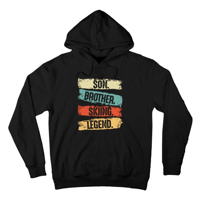 Son Brother Skiing Legend Winter Tall Hoodie