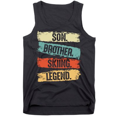 Son Brother Skiing Legend Winter Tank Top