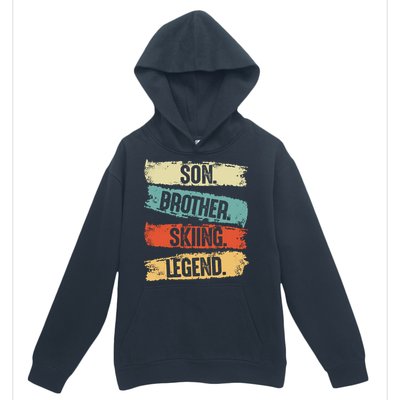 Son Brother Skiing Legend Winter Urban Pullover Hoodie