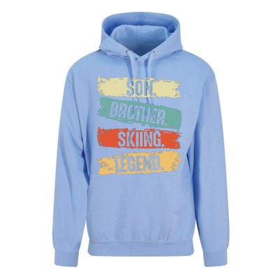 Son Brother Skiing Legend Winter Unisex Surf Hoodie