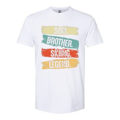 Son Brother Skiing Legend Winter Softstyle CVC T-Shirt