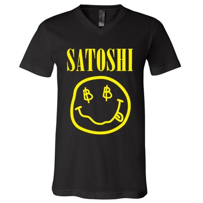 Satoshi Bitcoin V-Neck T-Shirt