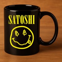 Satoshi Bitcoin 11oz C Handle Ceramic Mug