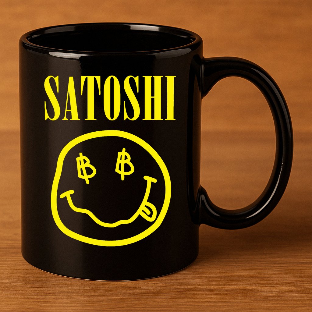 Satoshi Bitcoin 11oz C Handle Ceramic Mug