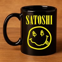 Satoshi Bitcoin 11oz C Handle Ceramic Mug