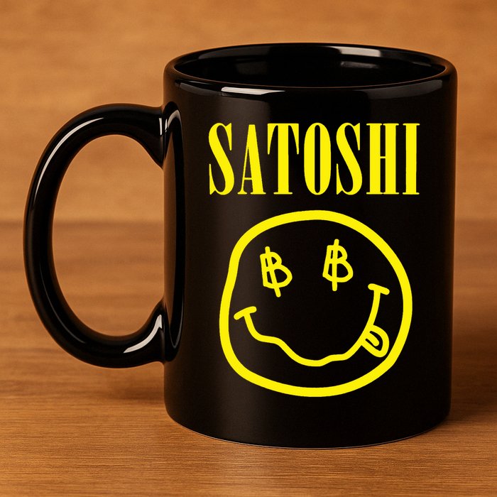 Satoshi Bitcoin 11oz C Handle Ceramic Mug