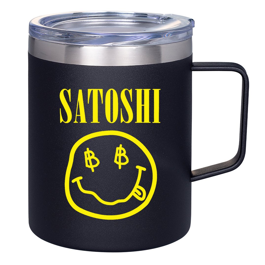 Satoshi Bitcoin 12oz Stainless Steel Coffee Mug