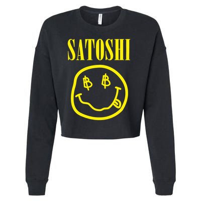 Satoshi Bitcoin Cropped Pullover Crew