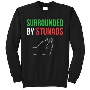 Surrounded By Stunads Funny Italian Sweatshirt