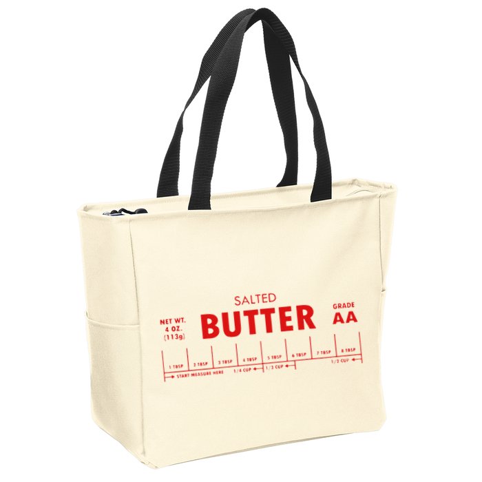 Salted Butter Zip Tote Bag