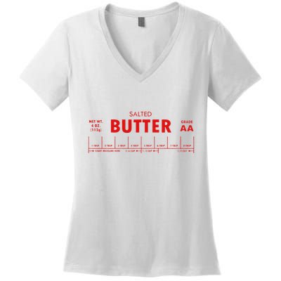 Salted Butter Women's V-Neck T-Shirt