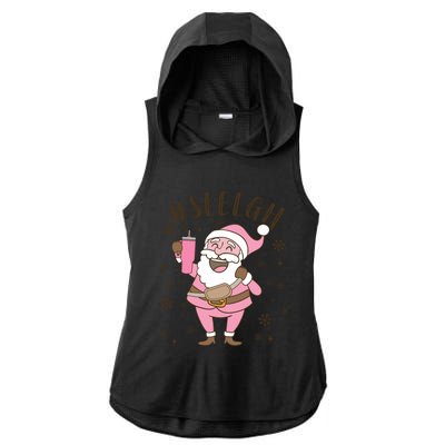 Sleigh Bougie Santa Tumbler Boojee Boujee Funny Christmas Gift Ladies PosiCharge Tri-Blend Wicking Draft Hoodie Tank