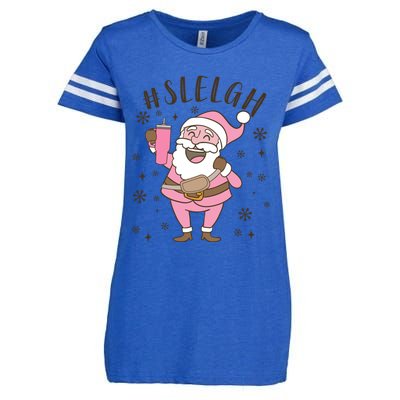 Sleigh Bougie Santa Tumbler Boojee Boujee Funny Christmas Gift Enza Ladies Jersey Football T-Shirt