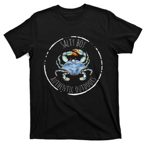 Salty Boy Salty Attitude Funny Fishing Crab Fishing Salty T-Shirt