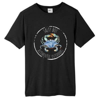 Salty Boy Salty Attitude Funny Fishing Crab Fishing Salty Tall Fusion ChromaSoft Performance T-Shirt