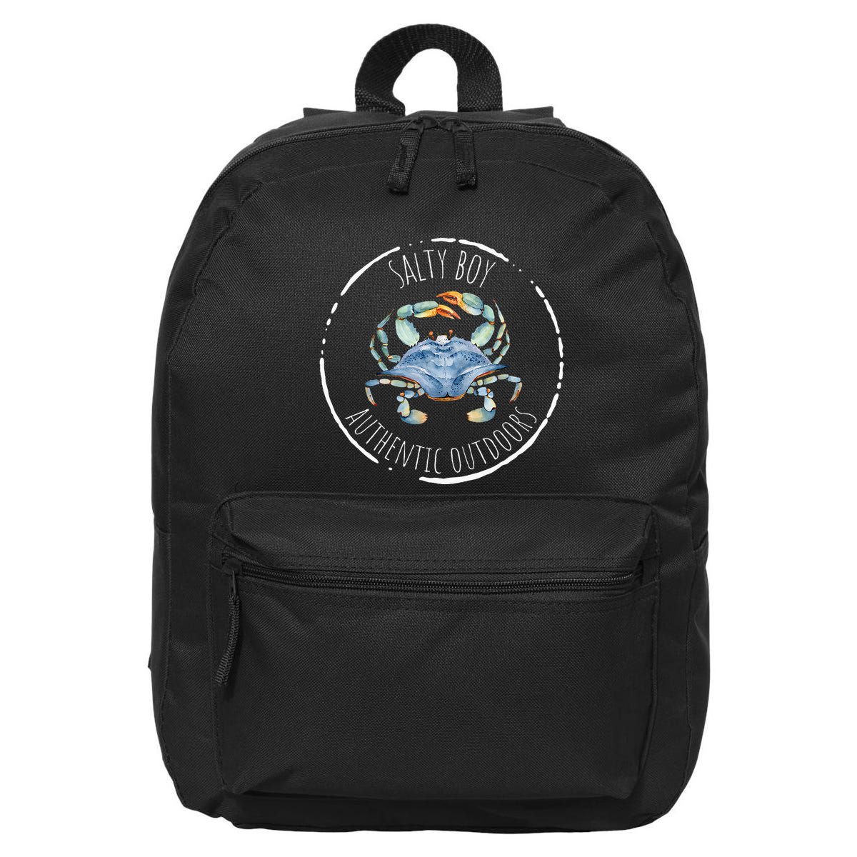 Salty Boy Salty Attitude Funny Fishing Crab Fishing Salty 16 in Basic Backpack