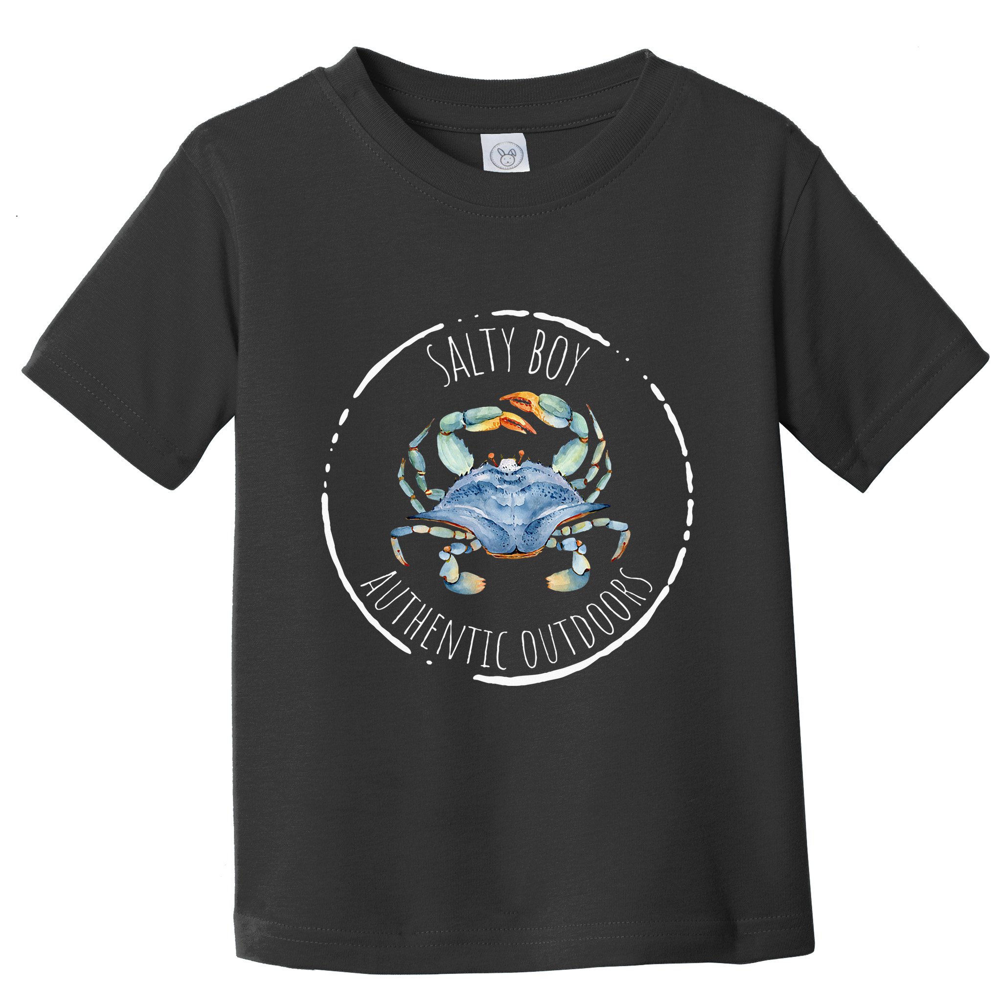 Salty Boy Salty Attitude Funny Fishing Crab Fishing Salty Toddler T-Shirt
