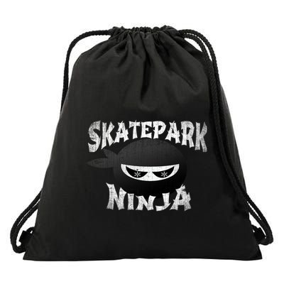 Skateboarding Bmx Scootering Inline Skating Skatepark Ninja Cool Gift Drawstring Bag