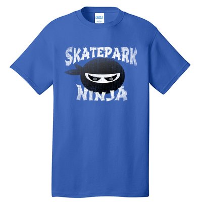 Skateboarding Bmx Scootering Inline Skating Skatepark Ninja Cool Gift Tall T-Shirt