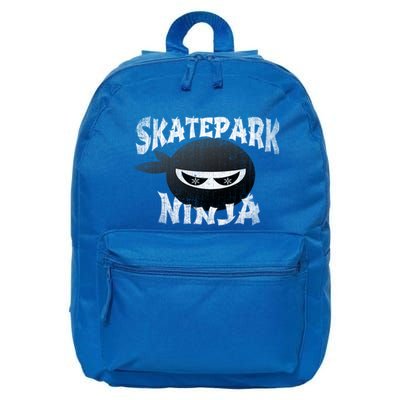 Skateboarding Bmx Scootering Inline Skating Skatepark Ninja Cool Gift 16 in Basic Backpack