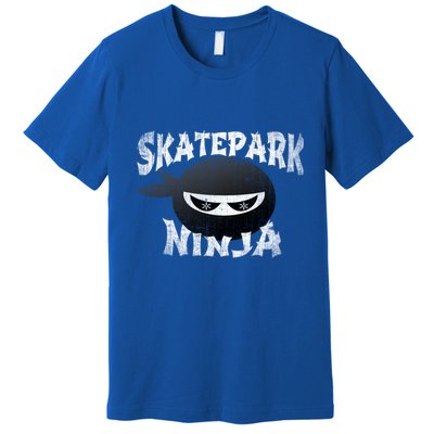 Skateboarding Bmx Scootering Inline Skating Skatepark Ninja Cool Gift Premium T-Shirt