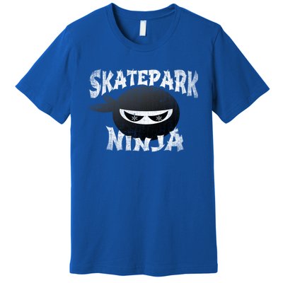 Skateboarding Bmx Scootering Inline Skating Skatepark Ninja Cool Gift Premium T-Shirt