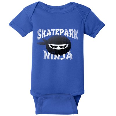 Skateboarding Bmx Scootering Inline Skating Skatepark Ninja Cool Gift Baby Bodysuit