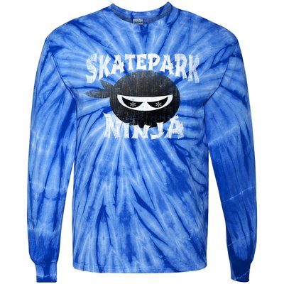 Skateboarding Bmx Scootering Inline Skating Skatepark Ninja Cool Gift Tie-Dye Long Sleeve Shirt