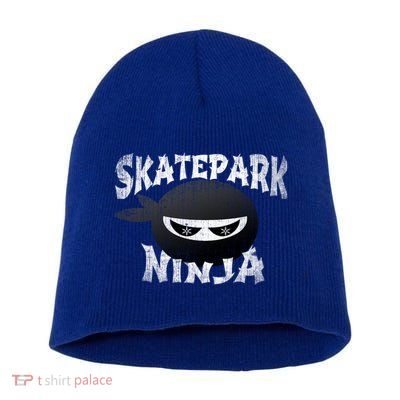Skateboarding Bmx Scootering Inline Skating Skatepark Ninja Cool Gift Short Acrylic Beanie