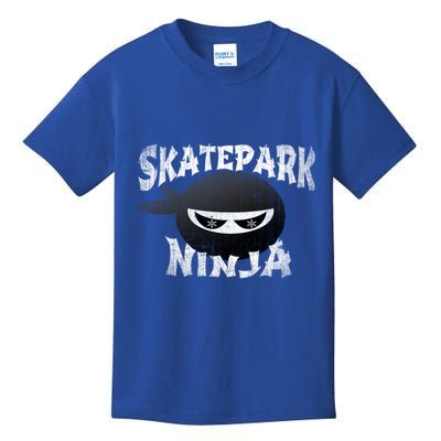 Skateboarding Bmx Scootering Inline Skating Skatepark Ninja Cool Gift Kids T-Shirt