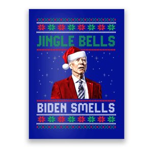 Santa Biden Smells Funny Confused Liberals Ugly Christmas Gift Poster