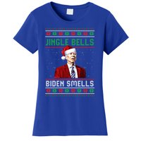 Santa Biden Smells Funny Confused Liberals Ugly Christmas Gift Women's T-Shirt