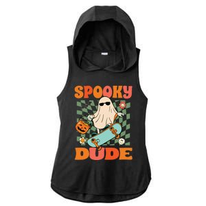 Skateboard Boo Spooky Jack O Lantern Halloween Costumes Boy Ladies PosiCharge Tri-Blend Wicking Draft Hoodie Tank