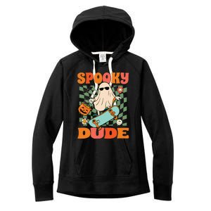 Skateboard Boo Spooky Jack O Lantern Halloween Costumes Boy Women's Fleece Hoodie