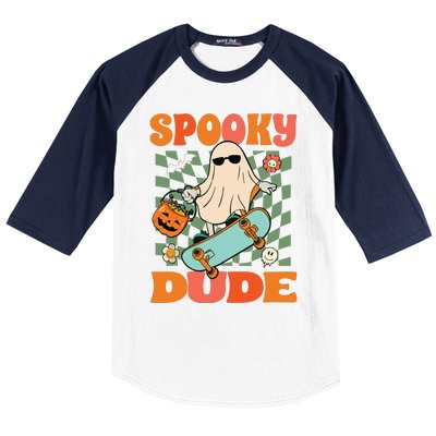 Skateboard Boo Spooky Jack O Lantern Halloween Costumes Boy Baseball Sleeve Shirt