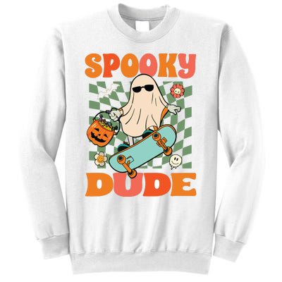 Skateboard Boo Spooky Jack O Lantern Halloween Costumes Boy Sweatshirt