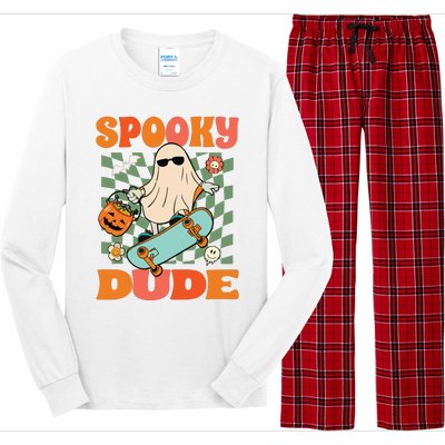 Skateboard Boo Spooky Jack O Lantern Halloween Costumes Boy Long Sleeve Pajama Set