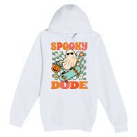 Skateboard Boo Spooky Jack O Lantern Halloween Costumes Boy Premium Pullover Hoodie