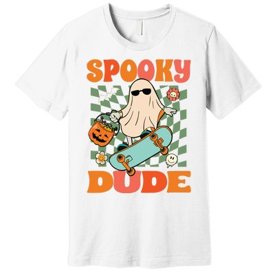 Skateboard Boo Spooky Jack O Lantern Halloween Costumes Boy Premium T-Shirt