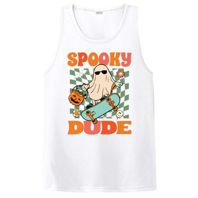 Skateboard Boo Spooky Jack O Lantern Halloween Costumes Boy PosiCharge Competitor Tank